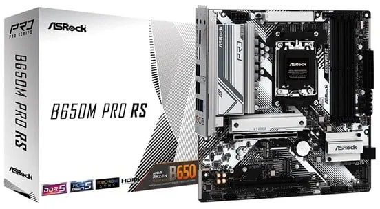 ASRock B650M PRO RS Mainboard - AMD B650 - AMD AM5 Socket - DDR5 RAM - Micro-ATX